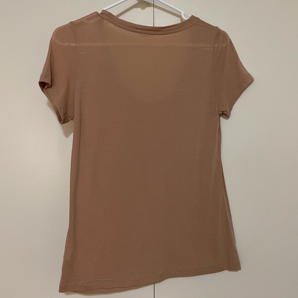 Reformation Tan Tencel Tee - Such a Good Staple! - Picture 2 of 4
